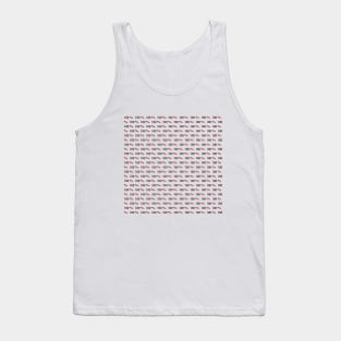 100 % love pattern, version two Tank Top